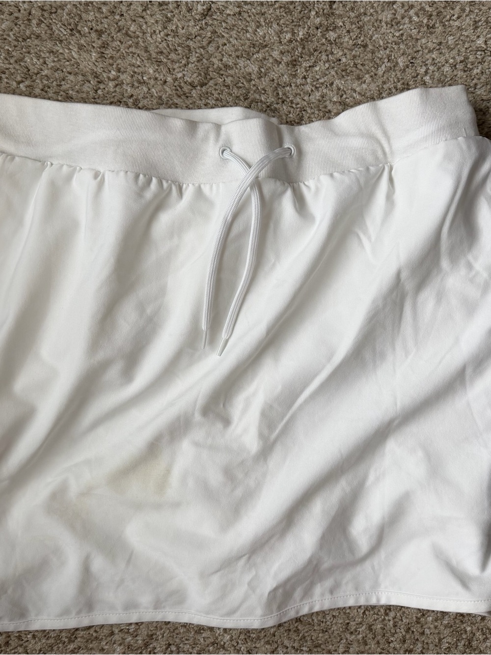 Slazenger White Drawstring Athletic Skirt
